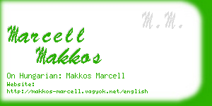 marcell makkos business card